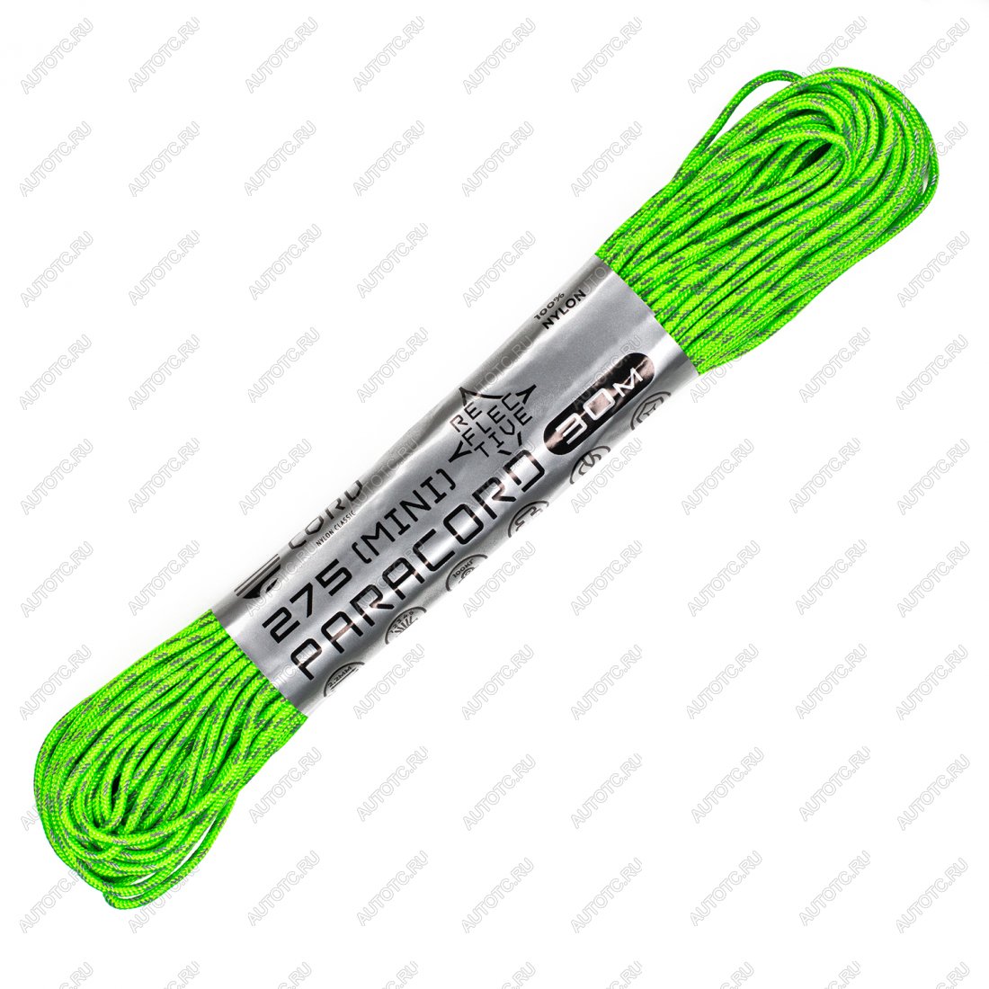 799 р. Паракорд 275 (мини) CORD nylon 30м световозвращающий (neon green) CORD 275.n30.lm.n.gr  с доставкой в г. Горно‑Алтайск