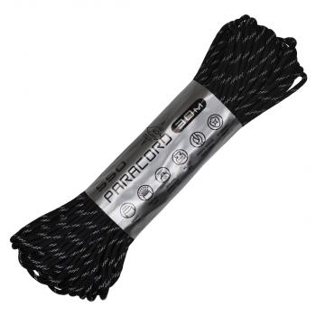 979 р. Паракорд 550 CORD nylon 30м световозвращающий (black) CORD 550.n30.lm.b  с доставкой в г. Горно‑Алтайск. Увеличить фотографию 1
