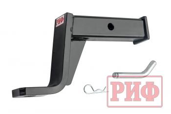 5 449 р. Переходник РИФ для фаркопа с фиксатором (занижение 6" - 150 мм) РИФ rif000-88011  с доставкой в г. Горно‑Алтайск. Увеличить фотографию 2