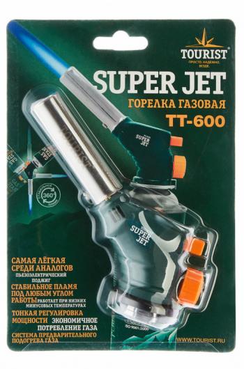 699 р. Резак газовый TOURIST SUPER JET, с пьезоподжигом TOURIST tt-600  с доставкой в г. Горно‑Алтайск. Увеличить фотографию 2