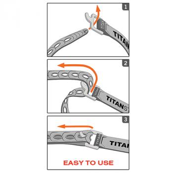 1 809 р. Ремень крепёжный TitanStraps Super Straps зелёный L = 23 см (Dmax = 6,55 см, Dmin = 1,47 см) TitanStraps ts-0909-fg  с доставкой в г. Горно‑Алтайск. Увеличить фотографию 4