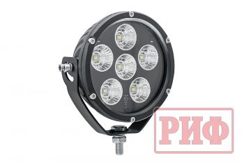 6 379 р. Светодиодная фара водительского света РИФ 127 мм 60W РИФ b0103f  с доставкой в г. Горно‑Алтайск. Увеличить фотографию 1