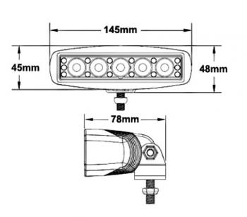 1 889 р. Светодиодная фара водительского света РИФ 145х45х78 мм 15W LED РИФ sm-811f  с доставкой в г. Горно‑Алтайск. Увеличить фотографию 3