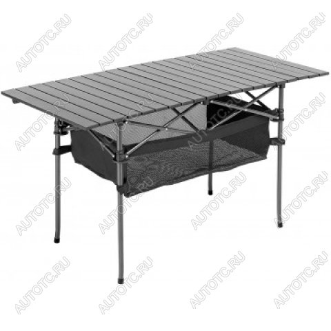 7 569 р. Стол складной Premier 120x55x65см., реечная столешница алюминий, с отделением под посуду PREMIER pr-mc-608  с доставкой в г. Горно‑Алтайск