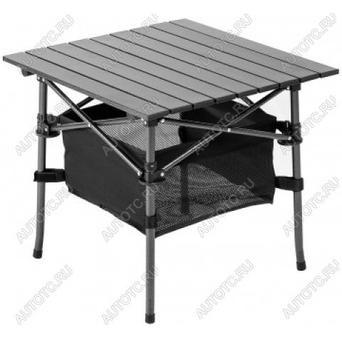 5 419 р. Стол складной Premier 55x55x50см., реечная столешница алюминий, с отделением под посуду PREMIER pr-mc-605  с доставкой в г. Горно‑Алтайск