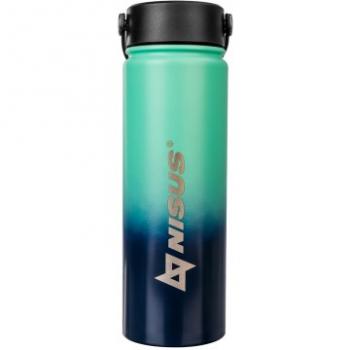 1 269 р. Термобутылка NISUS 530ML три крышки (синийбирюзовый) HELIOS n.tb-022-tb  с доставкой в г. Горно‑Алтайск. Увеличить фотографию 2