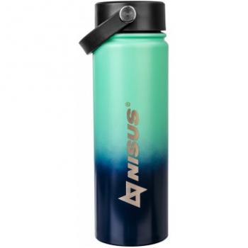 1 269 р. Термобутылка NISUS 530ML три крышки (синийбирюзовый) HELIOS n.tb-022-tb  с доставкой в г. Горно‑Алтайск. Увеличить фотографию 1
