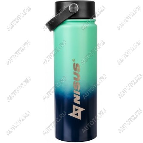1 269 р. Термобутылка NISUS 530ML три крышки (синийбирюзовый) HELIOS n.tb-022-tb  с доставкой в г. Горно‑Алтайск