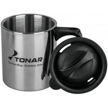 489 р. Термокружка ТОНАР 350ML с пластиковой крышкой ТОНАР t.tk-047-350  с доставкой в г. Горно‑Алтайск. Увеличить фотографию 2