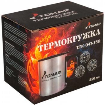 489 р. Термокружка ТОНАР 350ML с пластиковой крышкой ТОНАР t.tk-047-350  с доставкой в г. Горно‑Алтайск. Увеличить фотографию 6