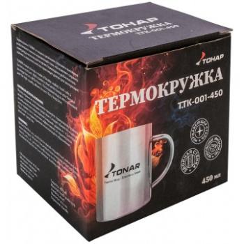 699 р. Термокружка ТОНАР 450 мл. металлическая ТОНАР t.tk-001-450  с доставкой в г. Горно‑Алтайск. Увеличить фотографию 4