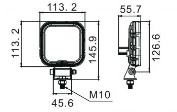 2 259 р. Фара водительского света РИФ 19W LED РИФ sm-4019-sfd  с доставкой в г. Горно‑Алтайск. Увеличить фотографию 5