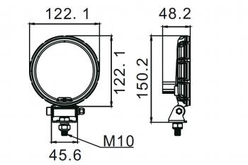 2 499 р. Фара водительского света РИФ 21W LED РИФ sm-4021-rfd  с доставкой в г. Горно‑Алтайск. Увеличить фотографию 5