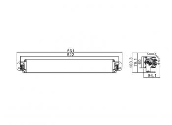 12 069 р. Фара дальнего света РИФ 150W LED РИФ sm-171-150a  с доставкой в г. Горно‑Алтайск. Увеличить фотографию 2