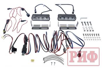 7 619 р. Фары светодиодные водительского света РИФ 161 мм 20W с проводкой (2 шт.) РИФ b0205  с доставкой в г. Горно‑Алтайск. Увеличить фотографию 3