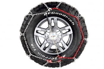 9 379 р. Цепи противоскольжения РИФ 4х4 "соты" 16 мм, 24570R17, 24575R16, 25555R18, 25560R17, 25570R16, 25575R15, 26575R15, 25570R16, 31x10,5R15 (к-т 2 шт.) РИФ rif18-0-0000255  с доставкой в г. Горно‑Алтайск. Увеличить фотографию 1
