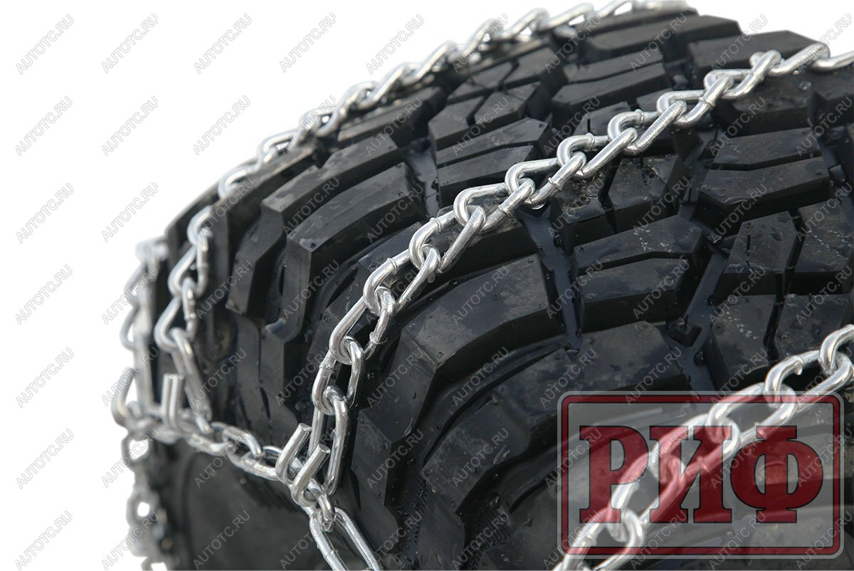 9 559 р. Цепи противоскольжения РИФ Грузовик "лесенка" 25 мм, 24570R19,5 (к-т 2 шт.) РИФ rif18-0-0002228  с доставкой в г. Горно‑Алтайск