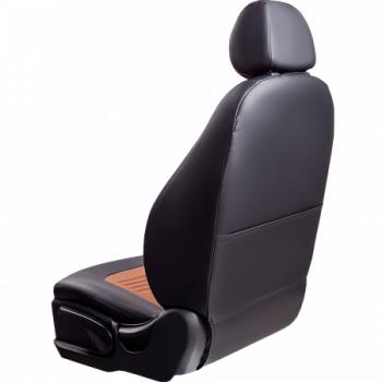 9 449 р. Комплект чехлов для сидений (РЗСиС 40/60 3Г Илана+Орегон) ТУРИН Lord Autofashion  KIA Ceed  1 ED (2006-2012) дорестайлинг универсал, дорестайлинг, хэтчбэк 5 дв., рестайлинг универсал, рестайлинг, хэтчбэк 5 дв. (черный, вставка коричневая/бежевая, строчка черная)  с доставкой в г. Горно‑Алтайск. Увеличить фотографию 2