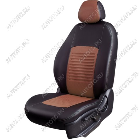 9 449 р.  Комплект чехлов для сидений (РЗС 40/60 3П Илана+Орегон) ТУРИН СТ Lord Autofashion  KIA Cerato  4 BD (2018-2025) дорестайлинг седан, дорестайлинг, хэтчбэк, рестайлинг седан (черный, вставка темно-коричневая/бежевая, строчка темно-коричневая)  с доставкой в г. Горно‑Алтайск