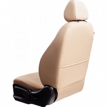 9 449 р. Комплект чехлов для сидений (РЗС 60/40 3Г Илана+Орегон) ТУРИН СТ Lord Autofashion  Nissan Juke  1 YF15 (2010-2020) дорестайлинг, рестайлинг (бежевый, вставка бежевая, строчка бежевая)  с доставкой в г. Горно‑Алтайск. Увеличить фотографию 7