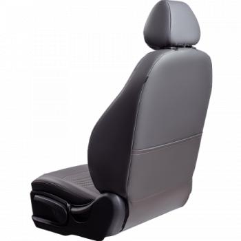 9 449 р. Комплект чехлов для сидений (РЗС 60/40 3Г Илана+Орегон) ТУРИН СТ Lord Autofashion  Nissan Juke  1 YF15 (2010-2020) дорестайлинг, рестайлинг (серый, вставка серая, строчка серая)  с доставкой в г. Горно‑Алтайск. Увеличить фотографию 2