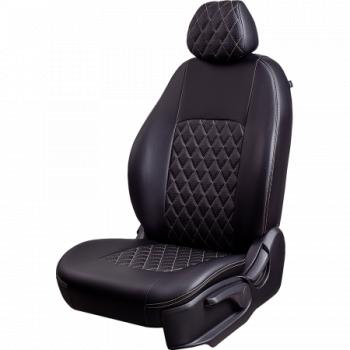 Комплект чехлов для сидений (РЗСиС 60/40 2Г Илана+Орегон) ТУРИН ст РОМБ Lord Autofashion Уаз (uaz) Патриот (Patriot)  23632 (2014-2025) 23632 1 рестайлинг пикап, 2-ой рестайлинг пикап