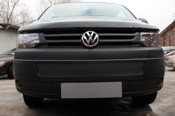 Защитная сетка в бампер (низ, ячейка 4х10 мм) Стрелка11 Премиум Volkswagen Multivan T5 рестайлинг (2009-2015) ()