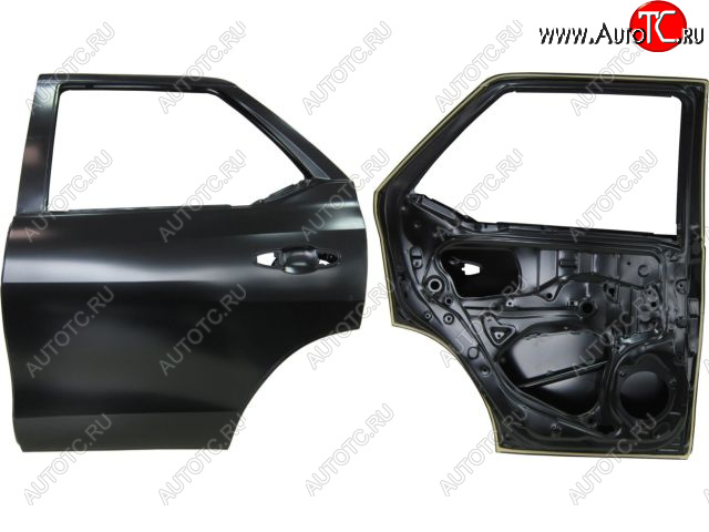 22 449 р. Левая дверь задняя BodyParts Toyota Fortuner AN160 дорестайлинг (2015-2020) (Неокрашенная)  с доставкой в г. Горно‑Алтайск