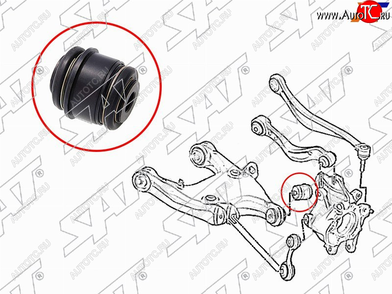 799 р. Сайлентблок BMW 5-Series 09-17  6-Series 11-18  7-Series 08-15  5-Series Gran Turismo 09-16 SAT ST-33326780438  с доставкой в г. Горно‑Алтайск