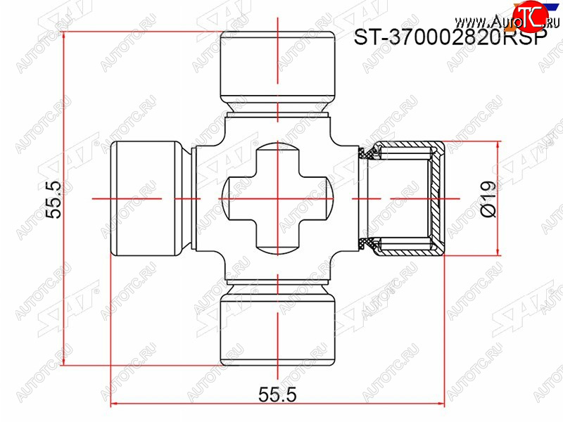 339 р. Крестовина RENAULT DUSTER 11- SAT ST-370002820RSP  с доставкой в г. Горно‑Алтайск