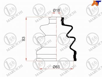 589 р. Пыльник шруса наружный SUBARU OUTBACK 03-09 B13SUZUKI SWIFT04-09 1.3L (2 хомута. резина) MARUICHI 08-414  с доставкой в г. Горно‑Алтайск. Увеличить фотографию 1