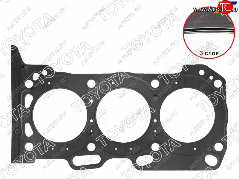 4 199 р. Прокладка головки блока TOYOTA 3-5GRF#E RH TOYOTA 11115-31041  с доставкой в г. Горно‑Алтайск