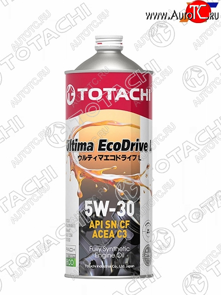1 299 р. Масло моторное синтетическое TOTACHI Ultima Ecodrive L 5W-30 SNCF, C3 1л TOTACHI 12101  с доставкой в г. Горно‑Алтайск