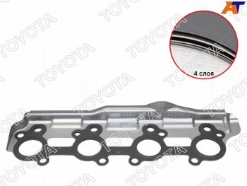 2 399 р. Прокладка выпускного коллектора TOYOTA LAND CRUISER 200 2UZFE 07- TOYOTA 17198-50010  с доставкой в г. Горно‑Алтайск. Увеличить фотографию 1