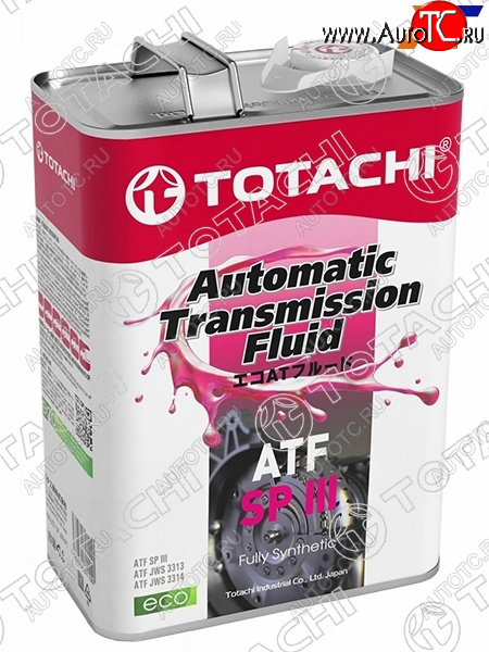 4 599 р. Масло трансмиссионное синтетическое TOTACHI ATF SP-III 4л TOTACHI 20404  с доставкой в г. Горно‑Алтайск