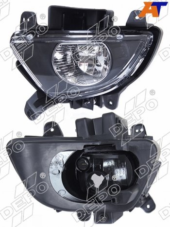 4 389 р. Фара противотуманная (Слева) Hyundai i30 10-12 DEPO 221-2032L-UE  с доставкой в г. Горно‑Алтайск. Увеличить фотографию 1