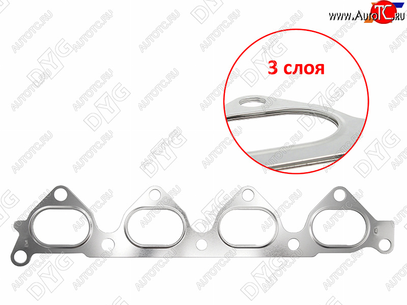 319 р. Прокладка выпускного коллектора G4GC G4GB 1,8 2,0 DYG Hyundai Tucson JM (2004-2010)  с доставкой в г. Горно‑Алтайск