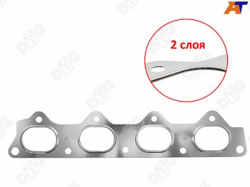 469 р. Прокладка выпускного коллектора 4GJP 2,0 DYG Hyundai Starex/H1 A1 дорестайлинг (1997-2004)  с доставкой в г. Горно‑Алтайск. Увеличить фотографию 1