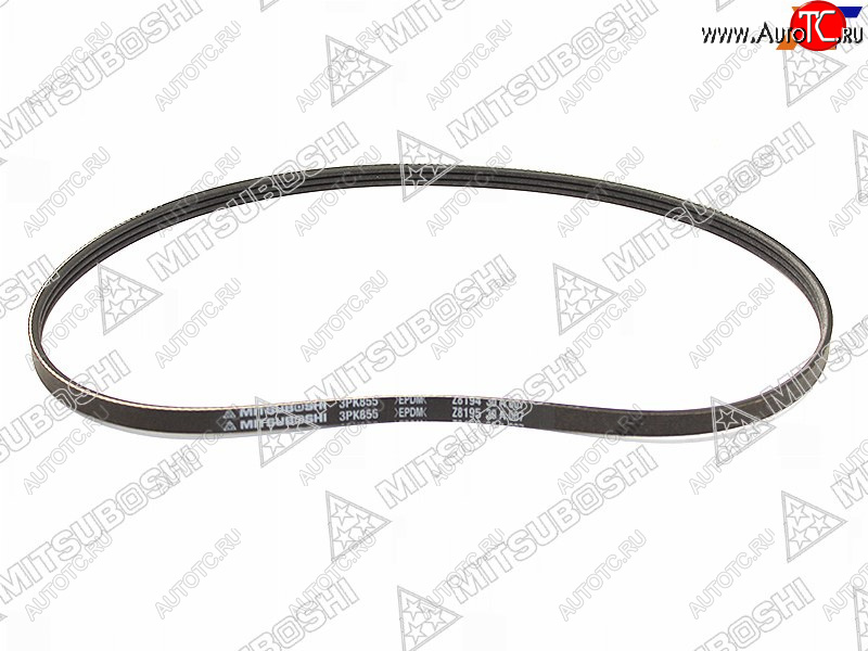 299 р. Ремень поликлиновой NISSAN B15G10Y11C34V10, QG1#RB20E (PS) MITSUBOSHI 3PK855  с доставкой в г. Горно‑Алтайск