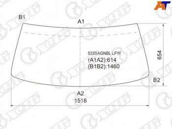 5 899 р. Стекло лобовое Mercedes-Benz E-Class 84-93 XYG 5320AGNBL LFW  с доставкой в г. Горно‑Алтайск. Увеличить фотографию 1