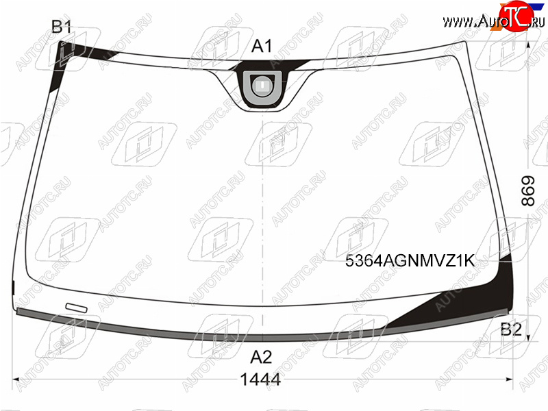 8 849 р. Стекло лобовое (Датчик дождя Молдинг) FUYAO Mercedes-Benz C-Class W204 дорестайлинг седан (2007-2011)  с доставкой в г. Горно‑Алтайск