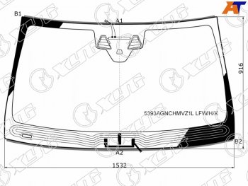 10 349 р. Стекло лобовое (Обогрев щеток Две камеры Датчик дождя Молдинг) Mercedes-Benz GLE Coupe 14-19 XYG 5393AGNCHMVZ1L LFW/H/X  с доставкой в г. Горно‑Алтайск. Увеличить фотографию 1