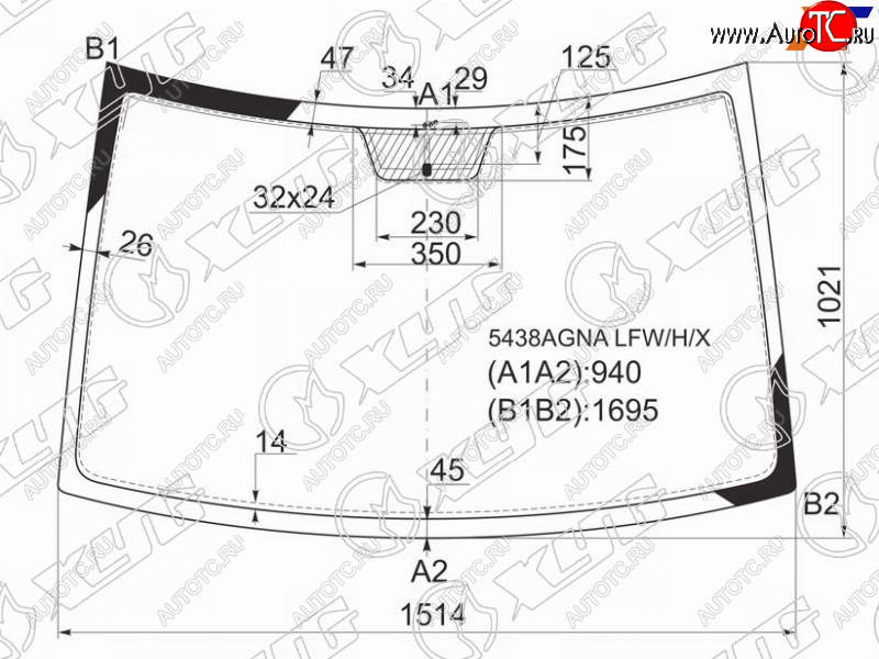 7 999 р. Стекло лобовое (Антенна) XYG  Mercedes-Benz Viano  W639 - Vito  W639  с доставкой в г. Горно‑Алтайск