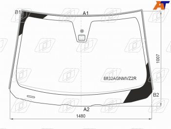 Стекло лобовое (Датчик дождя Молдинг) FUYAO Volvo C30 хэтчбэк 3 дв.  дорестайлинг (2006-2009)