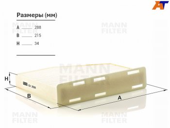 Фильтр салона MANN Audi Q3 (8U,  F3), Skoda Octavia (A5,  A7), Volkswagen Jetta (A6), Passat (B7,  B8,  B8.5), Touran (1T)