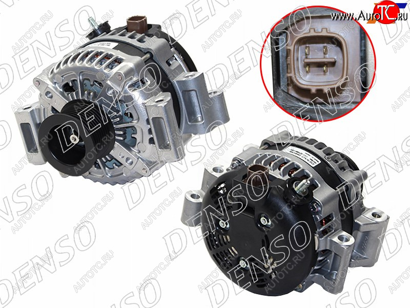 43 949 р. Генератор (12V/180A) DENSO Toyota Land Cruiser 200 дорестайлинг (2007-2012)  с доставкой в г. Горно‑Алтайск