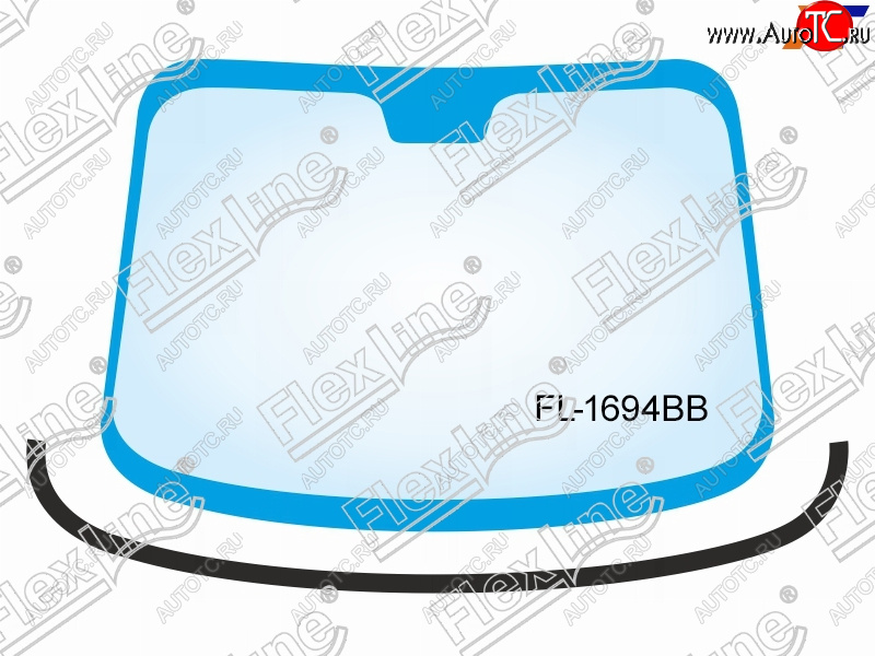 1 179 р. Молдинг лобового стекла (Снизу) FLEXLINE Ford Focus 2 универсал рестайлинг (2007-2011)  с доставкой в г. Горно‑Алтайск