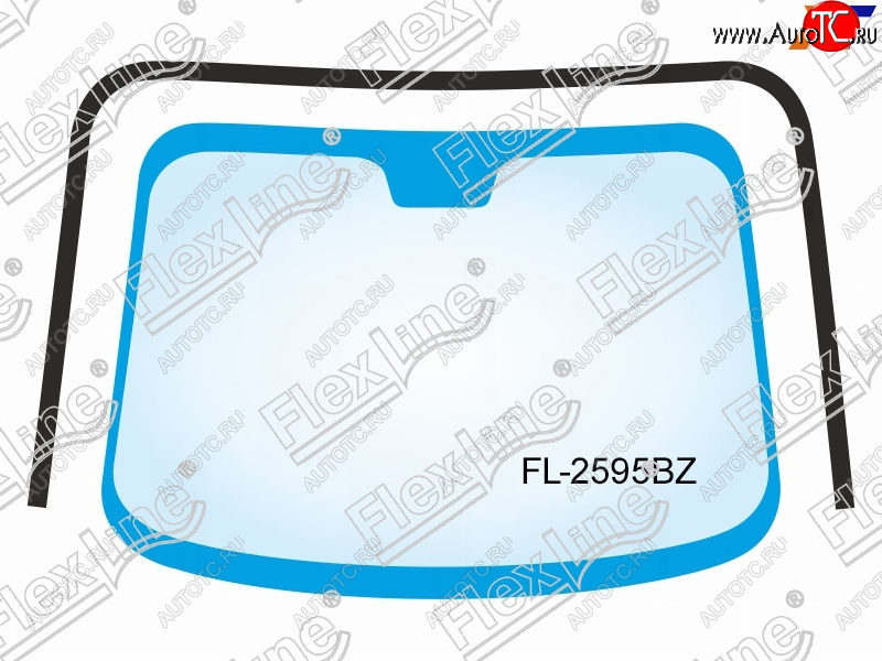 2 489 р. Молдинг лобового стекла (П-образный) FLEXLINE Subaru Tribeca (2008-2014)  с доставкой в г. Горно‑Алтайск