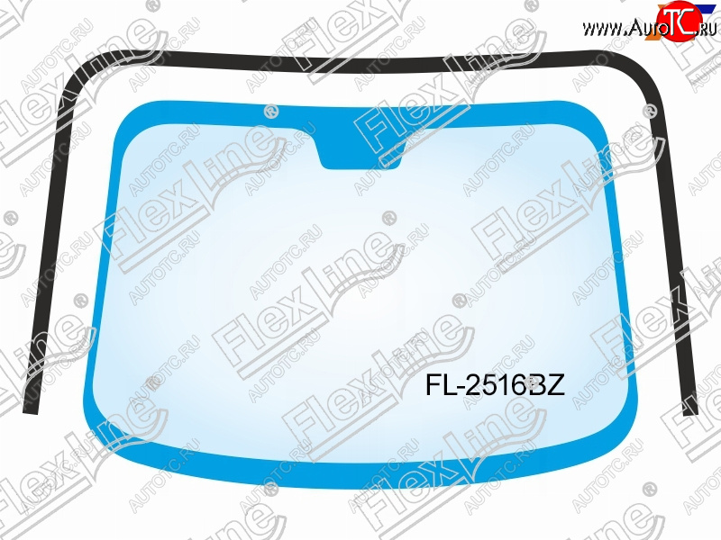 3 799 р. Молдинг лобового стекла (П-образный) FLEXLINE  Hyundai Tucson  JM (2004-2010)  с доставкой в г. Горно‑Алтайск