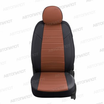 13 649 р. Чехлы сидений (экокожа) Автопилот  Chery Amulet (Corda)  A15 (2003-2010) лифтбэк (черный/коричневый)  с доставкой в г. Горно‑Алтайск. Увеличить фотографию 4